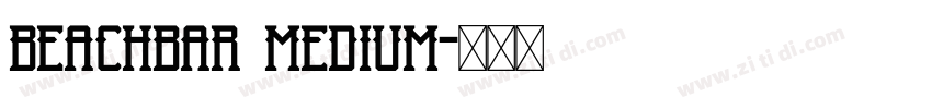 BeachBar Medium字体转换